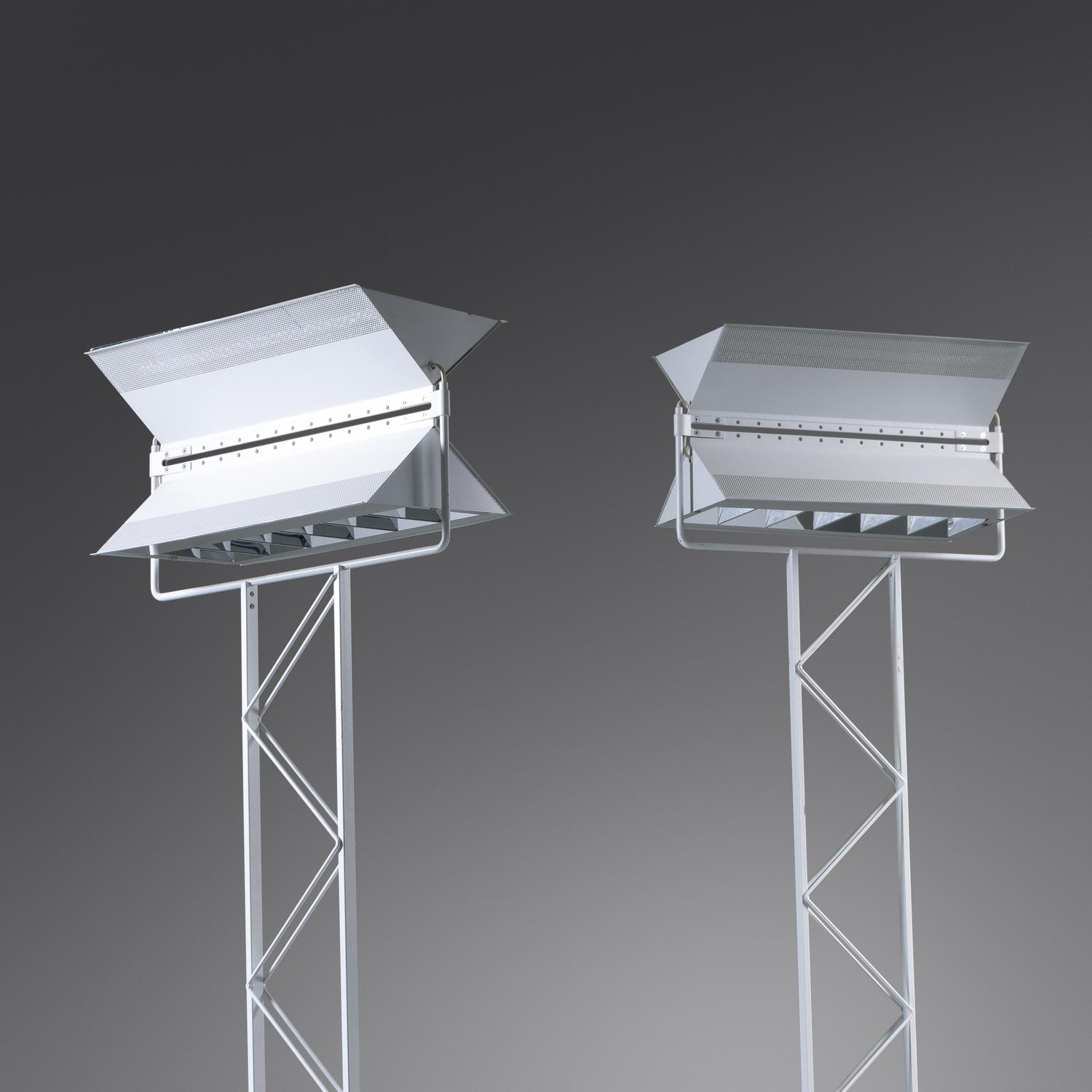 Pair of Floor Lamps, model 2177, c. 1980 Valaisinpaja, Finland