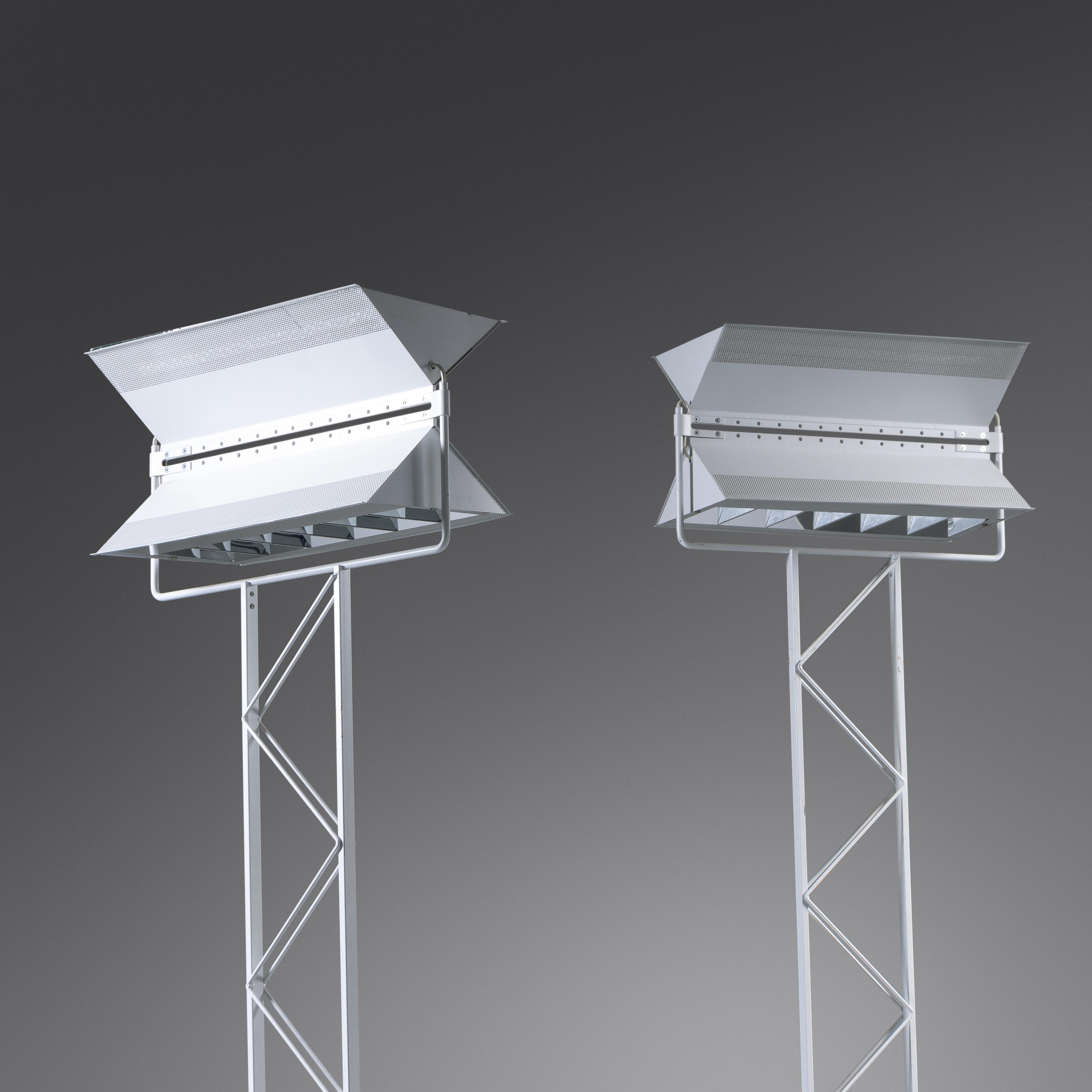 Pair of Floor Lamps, model 2177, c. 1980 Valaisinpaja, Finland