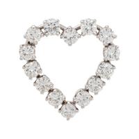 TIFFANY & CO., DIAMOND HEART BROOCH