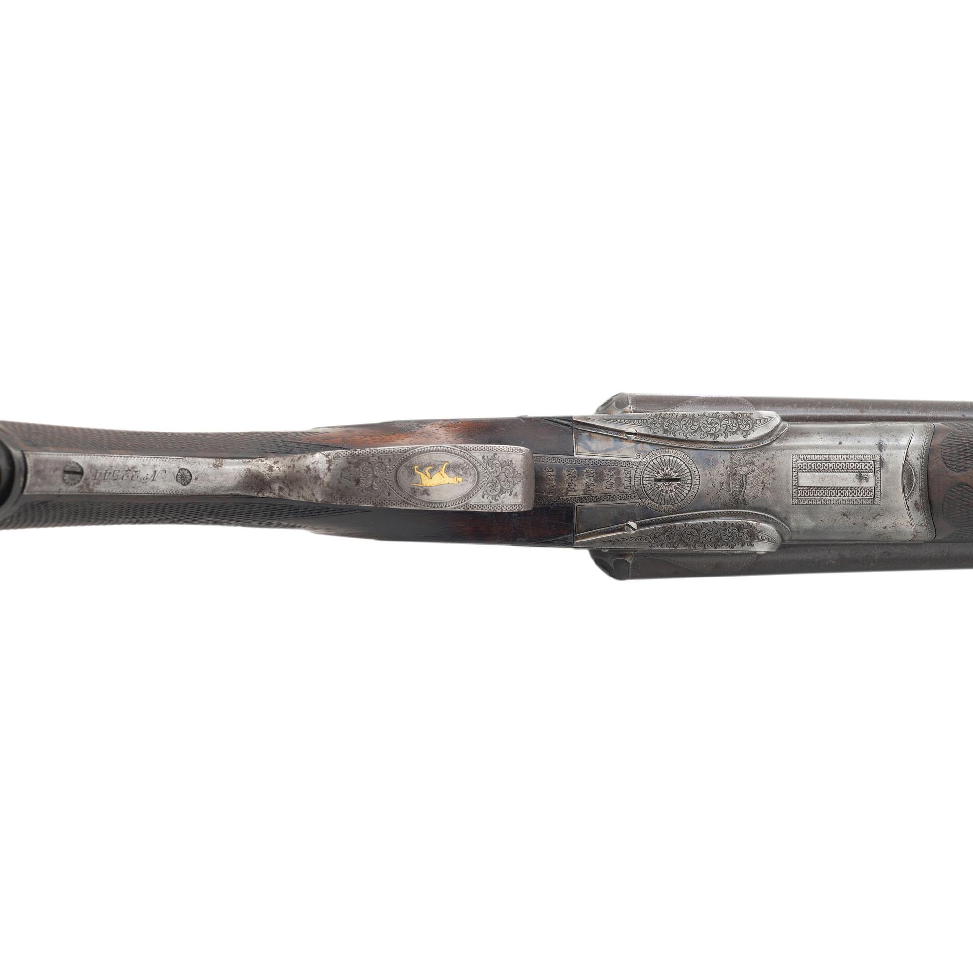 High Quality Grade Lefever Arms Co. SxS Hammerless with Damascus Barrels