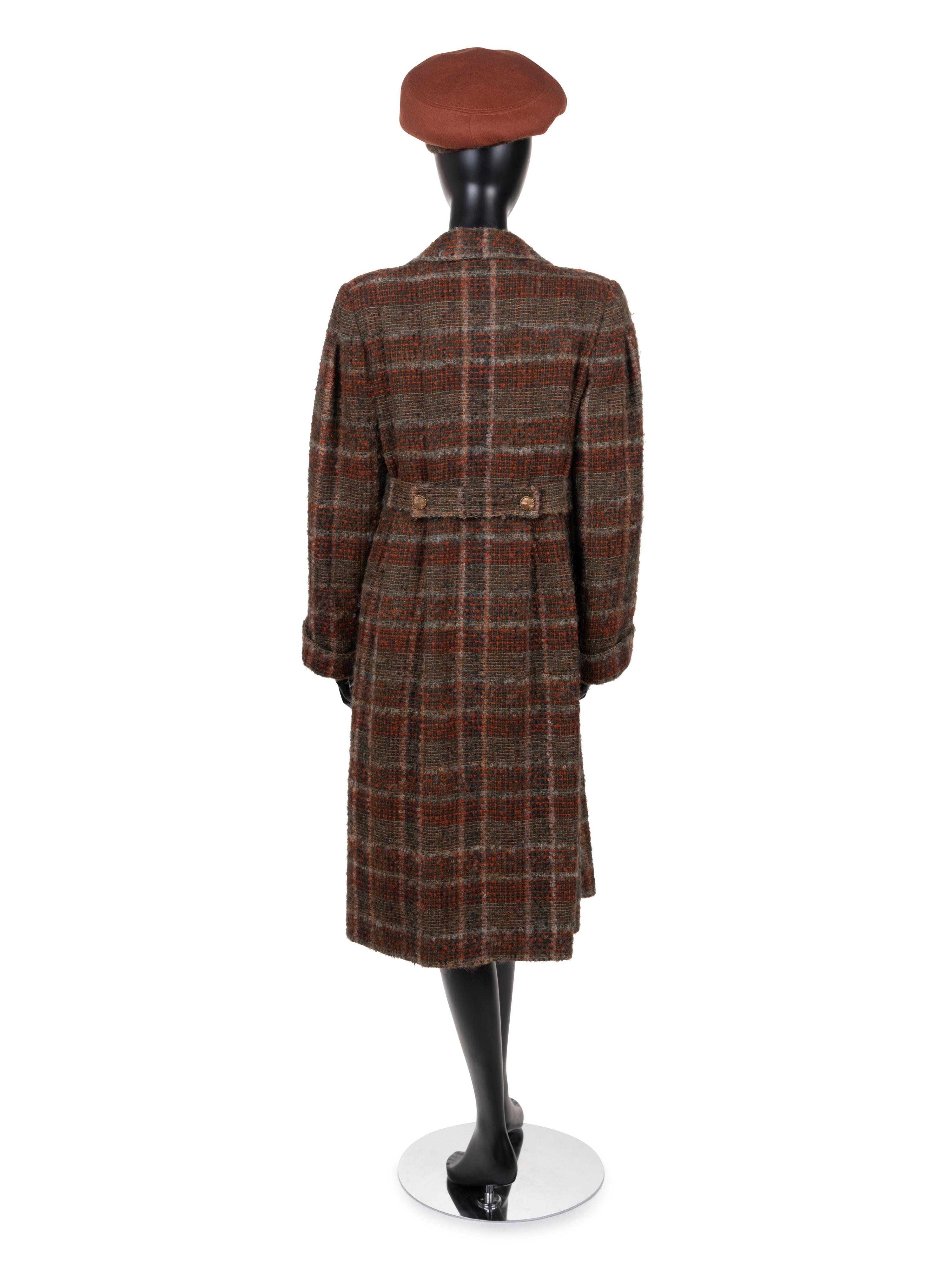 Chanel Haute Couture Skirt Suit and Coat, with Paulette Beret, 1981