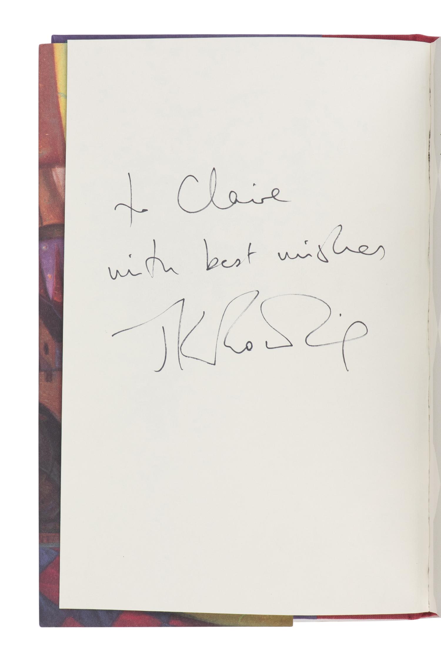 ROWLING, J.K. (b. 1965). A group of the first 3 Harry Potter titles, ALL FIRST AMERICAN EDITIONS, SIGNED, comprising: