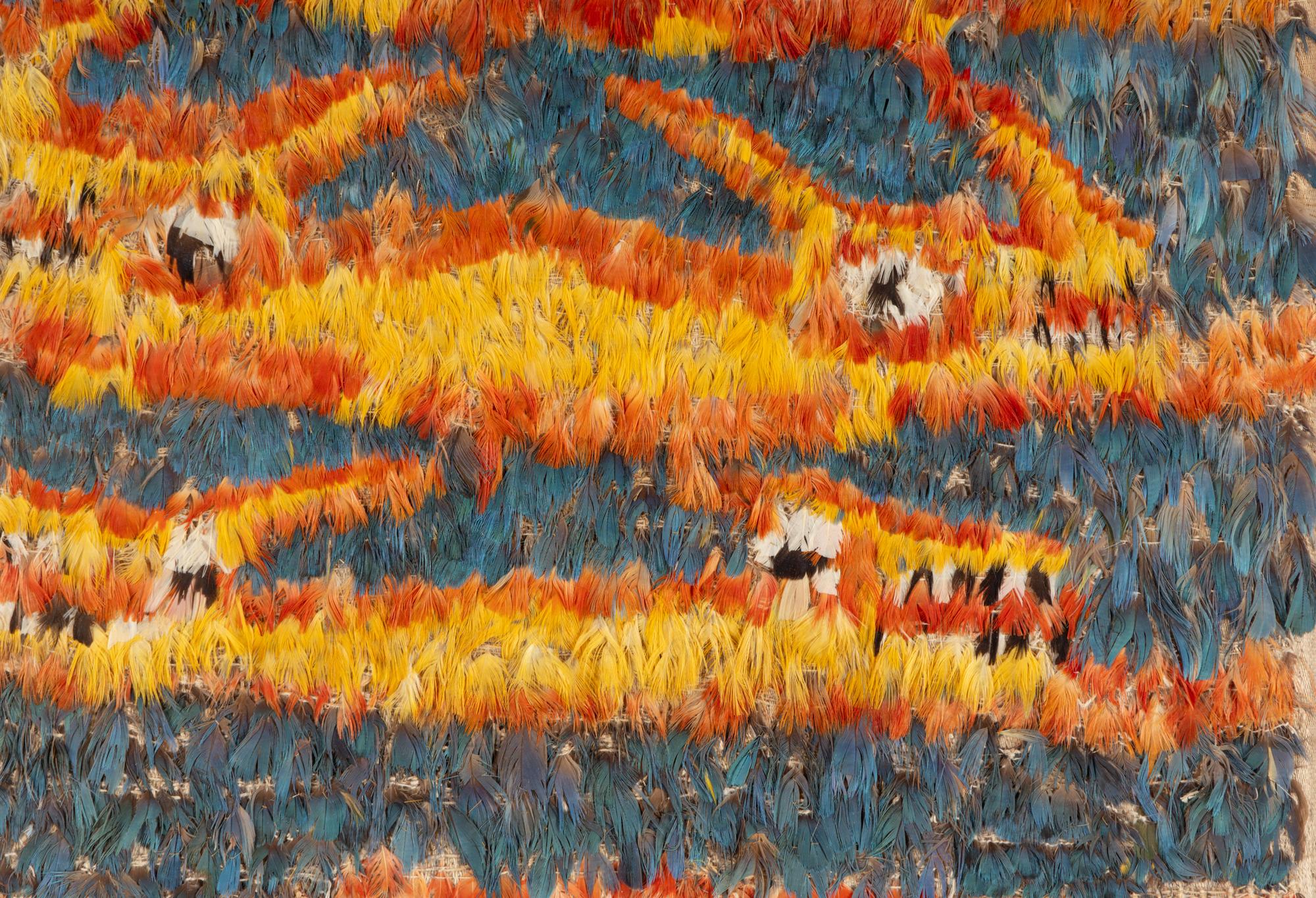 A Nazca Feather and Fiber Textile