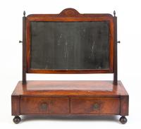 A Sheraton Style Mahogany Dressing Mirror Height 21 inches. — 19TH CENTURY