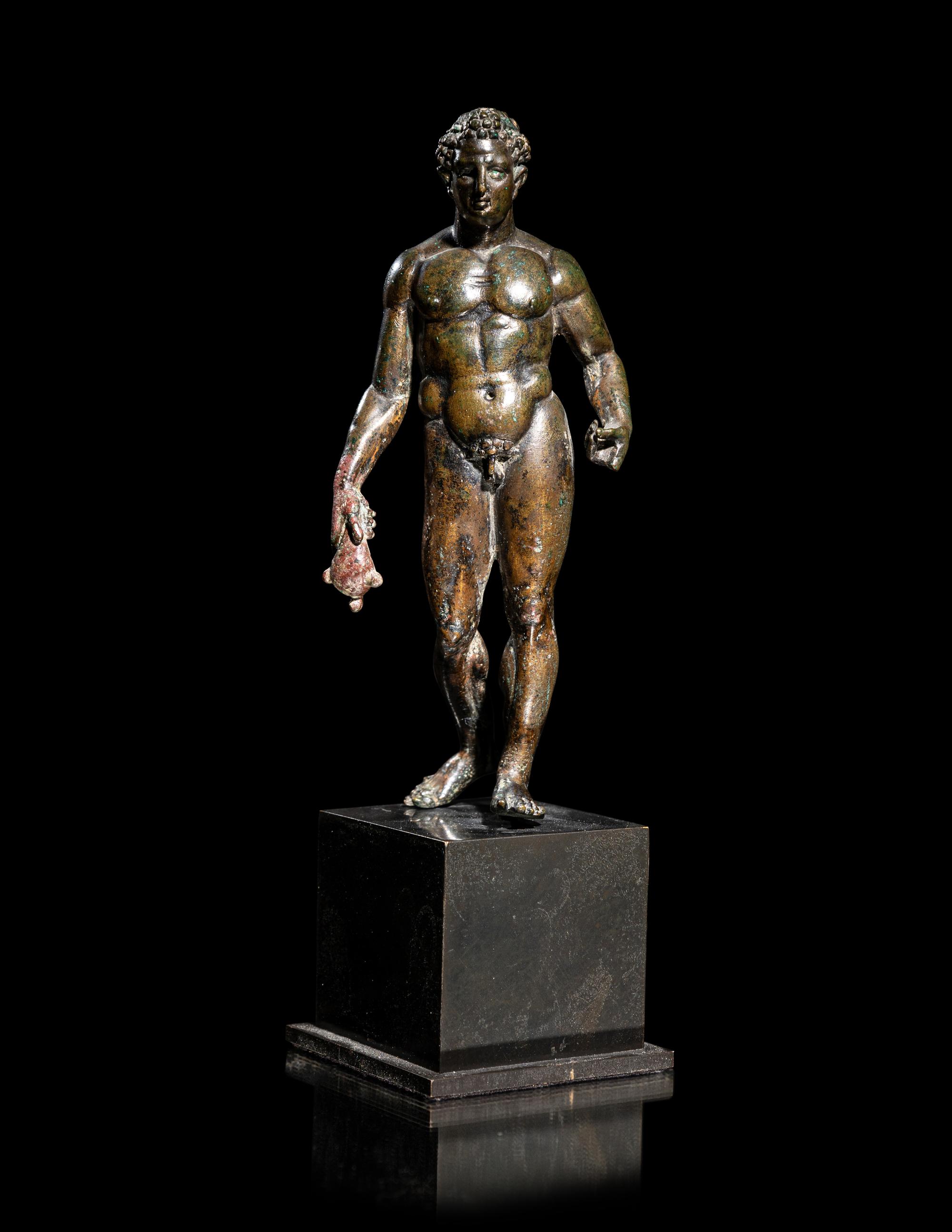 A Hellenistic Bronze Hermes with Silver Inlay