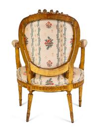 A Louis XVI Carved Giltwood Fauteuil — LATE 18TH/EARLY 19TH CENTURY