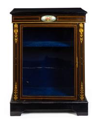 A Napoleon III Ebonized Vitrine