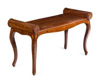 A Dutch Marquetry Hall Bench