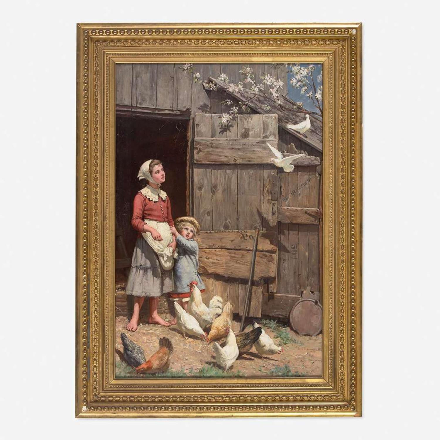Jennie Augusta Brownscombe (American, 1850-1936) The White Dove