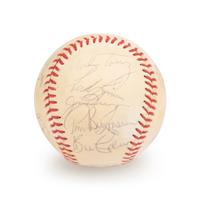 A 1979 Boston Red Sox Team Signed Autograph Baseball with 20 Signatures Including Ted Williams (Beckett Authentication Services BAS Certified),