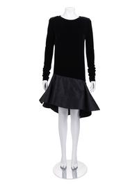 Pierre Cardin Haute Couture Velvet Dress, c.1992