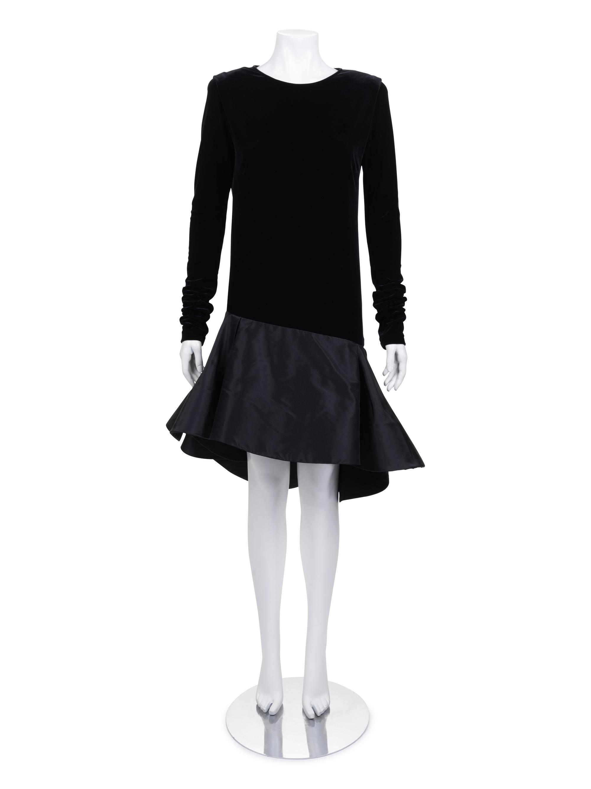 Pierre Cardin Haute Couture Velvet Dress, c.1992