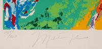 A Michael Jordan and LeRoy Neiman Signed Autograph 1991 Serigraph