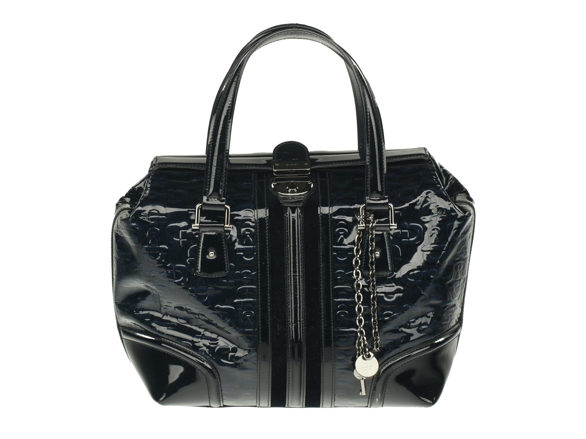 Gucci Patent Hosebit Tote