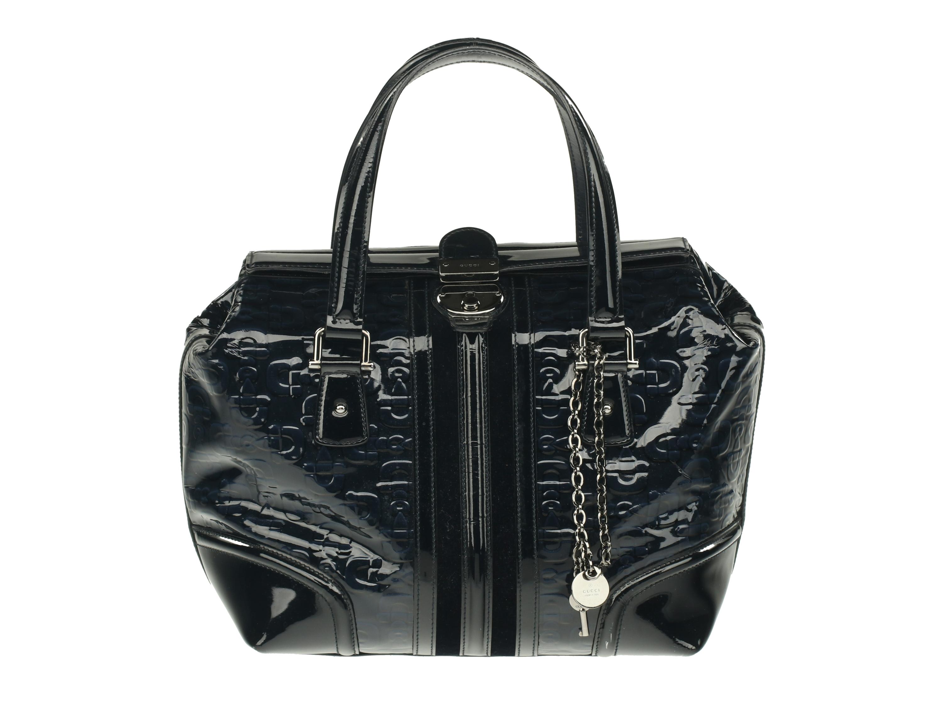 Gucci Patent Hosebit Tote