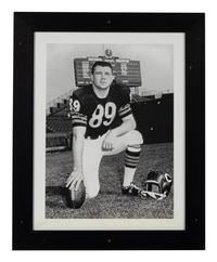 A Group of Six Photographs Depicting Mike Ditka as Chicago Bears Player Formerly Displayed at Mike Ditka’s Restaurant
