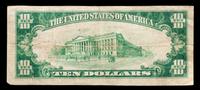 A United States Series 1929 National Currency: Type I $10 Note — #3182