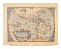 ORTELIUS, Abraham (1527-1598). Americae sive Novi Orbis, Nova Descriptio . [Antwerp, 1612?].