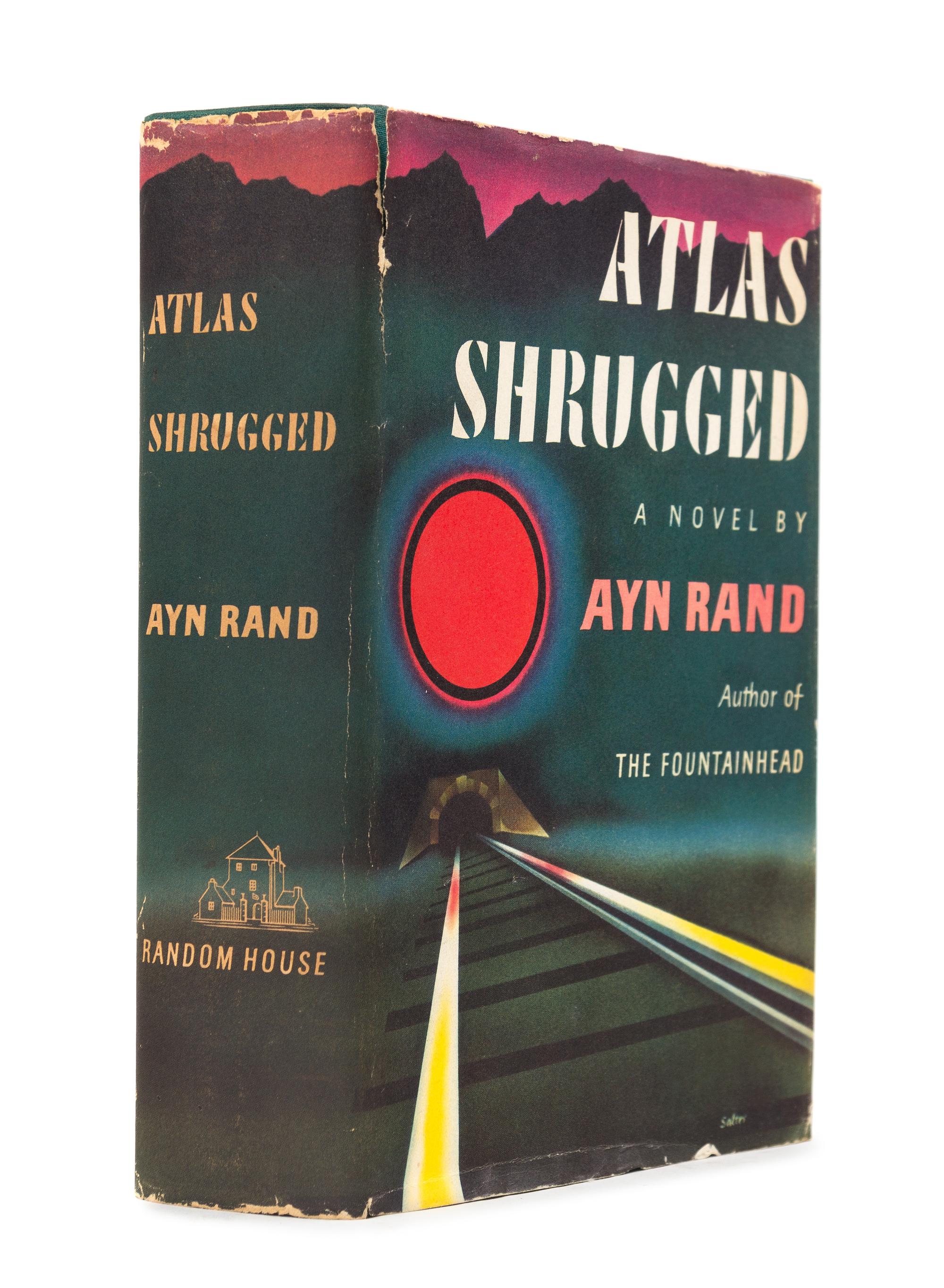 RAND, Ayn (1905-1982). Atlas Shrugged. New York: Random House, 1957. FIRST EDITION, FIRST PRINTING, FIRST ISSUE JACKET.