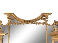 A George III Giltwood Overmantel Mirror
