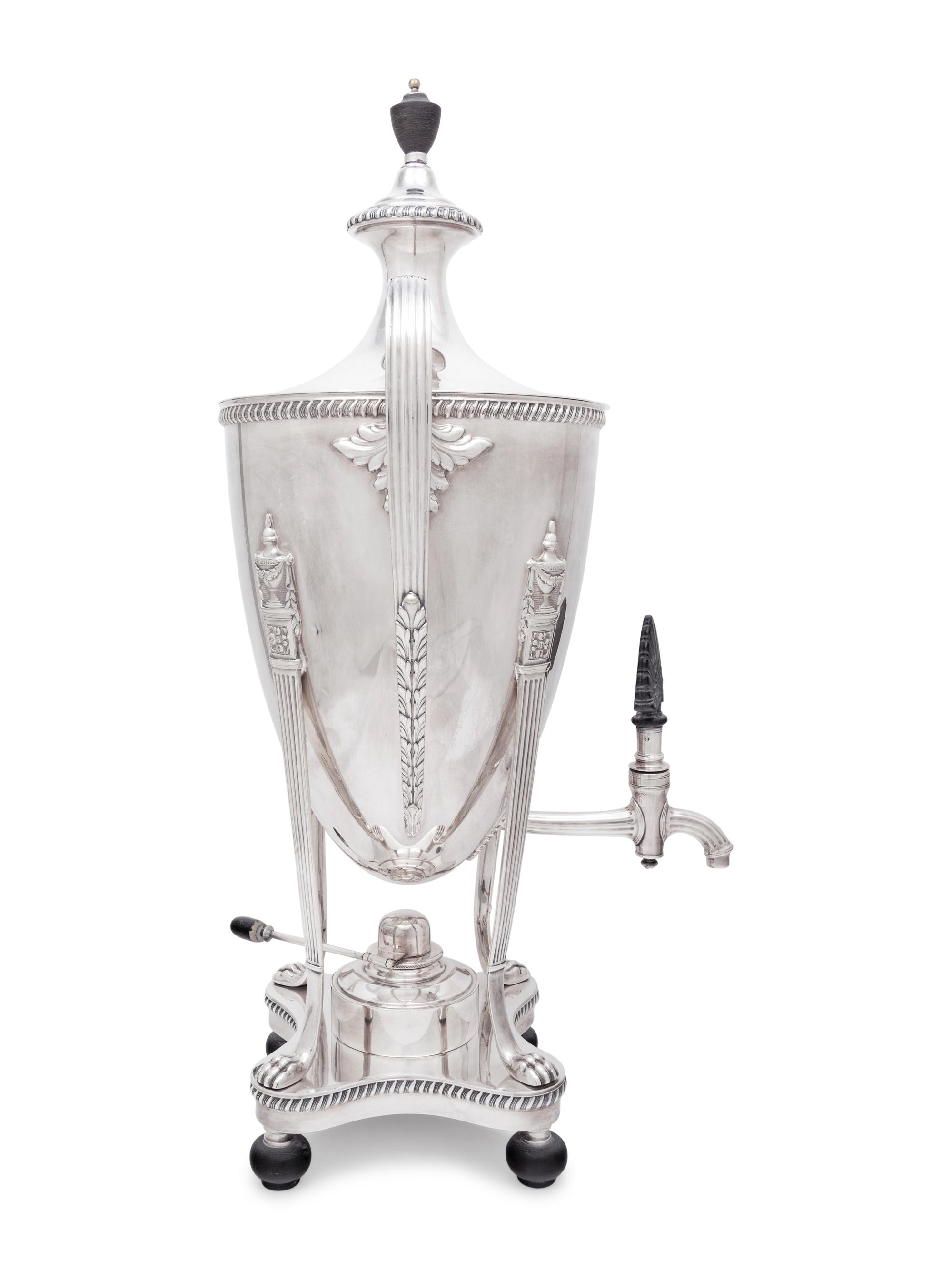 A Silver-Plate Coffee Urn