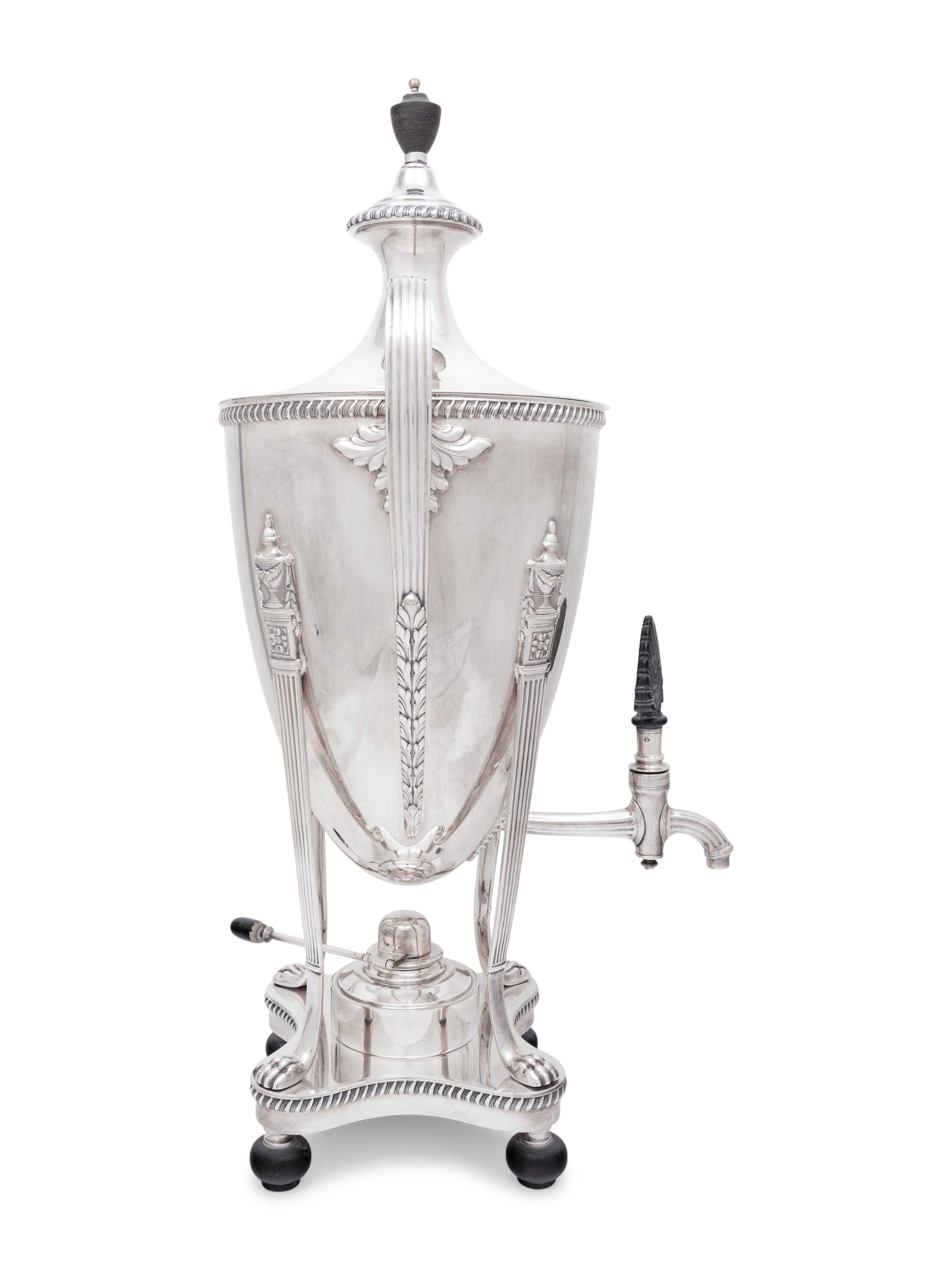 A Silver-Plate Coffee Urn