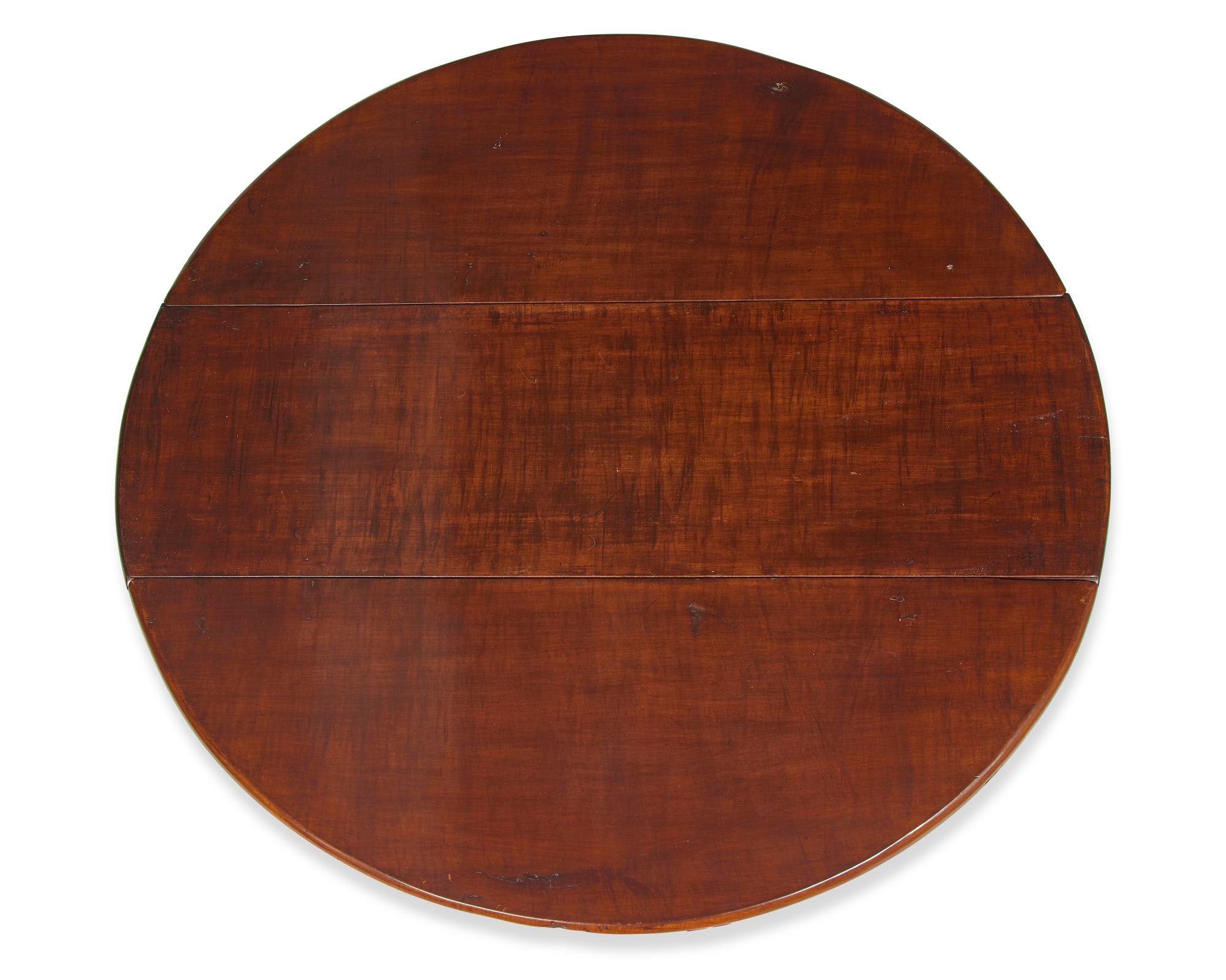 A Queen Anne Cherrywood Drop-Leaf Table