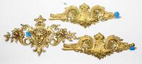 A Collection of Gilt Bronze and Gilt Metal Articles Height of easel 20 3/4 inches. — 19TH/20TH CENTURY