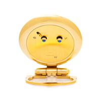 CARTIER, 'COLISEE' DESK ALARM CLOCK