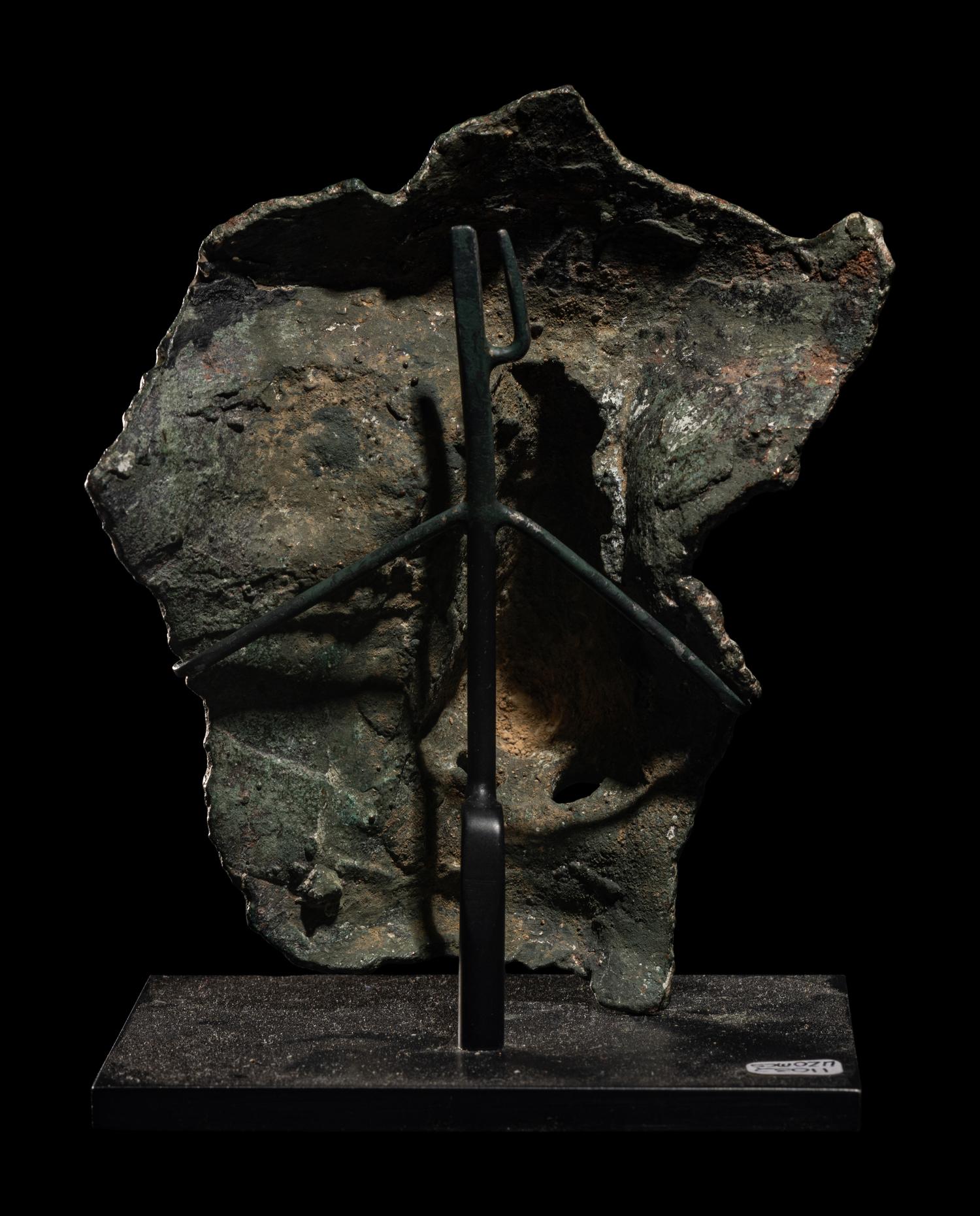 A Roman Bronze Fragmentary Face