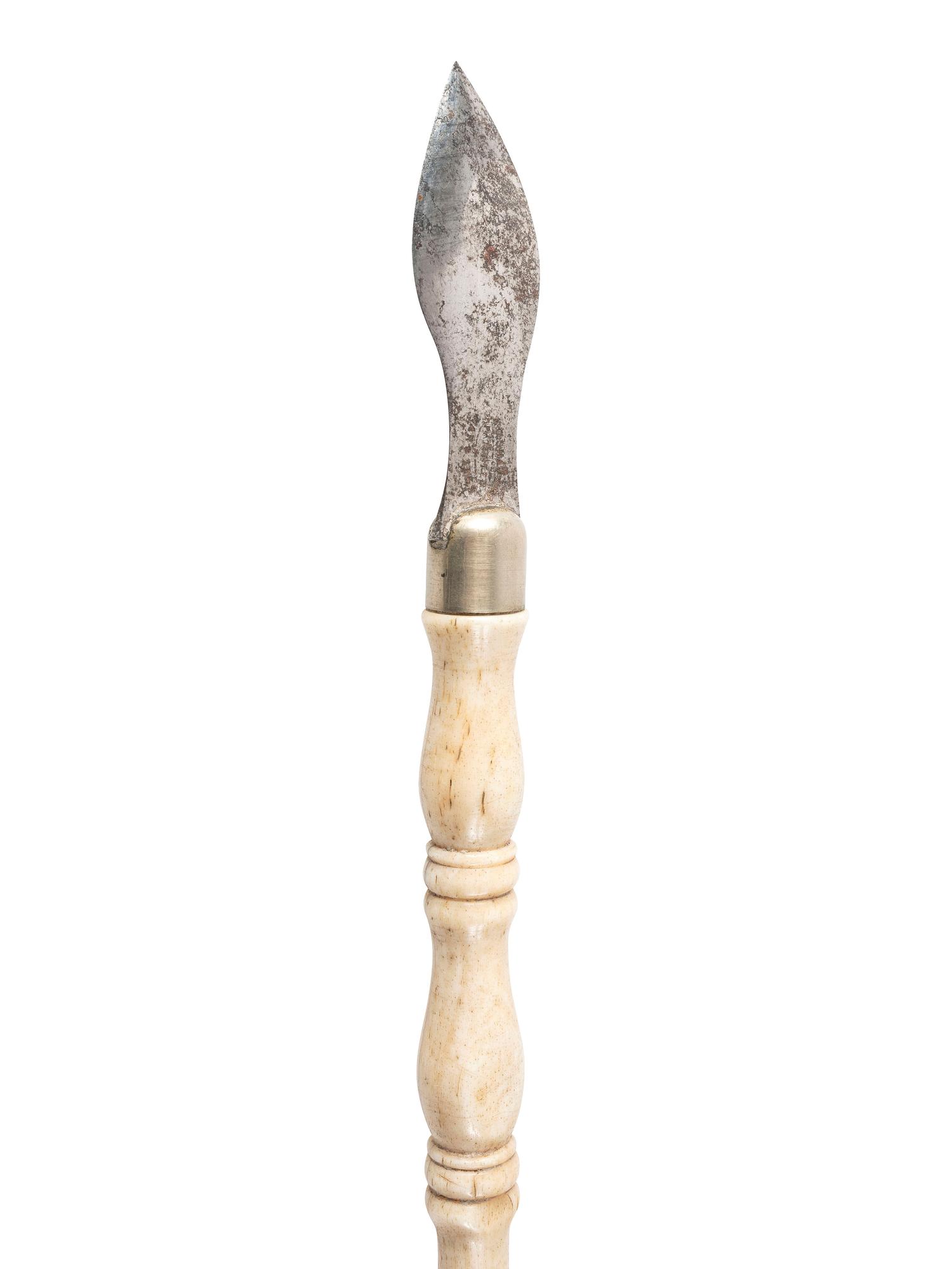[TOOLS & INSTRUMENTS]. Pocket drafting set with bone beam compass, mechanical pencil, and drafting eraser/sharpener. Ca late 18th-early 19th century.