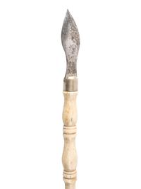 [TOOLS & INSTRUMENTS]. Pocket drafting set with bone beam compass, mechanical pencil, and drafting eraser/sharpener. Ca late 18th-early 19th century.