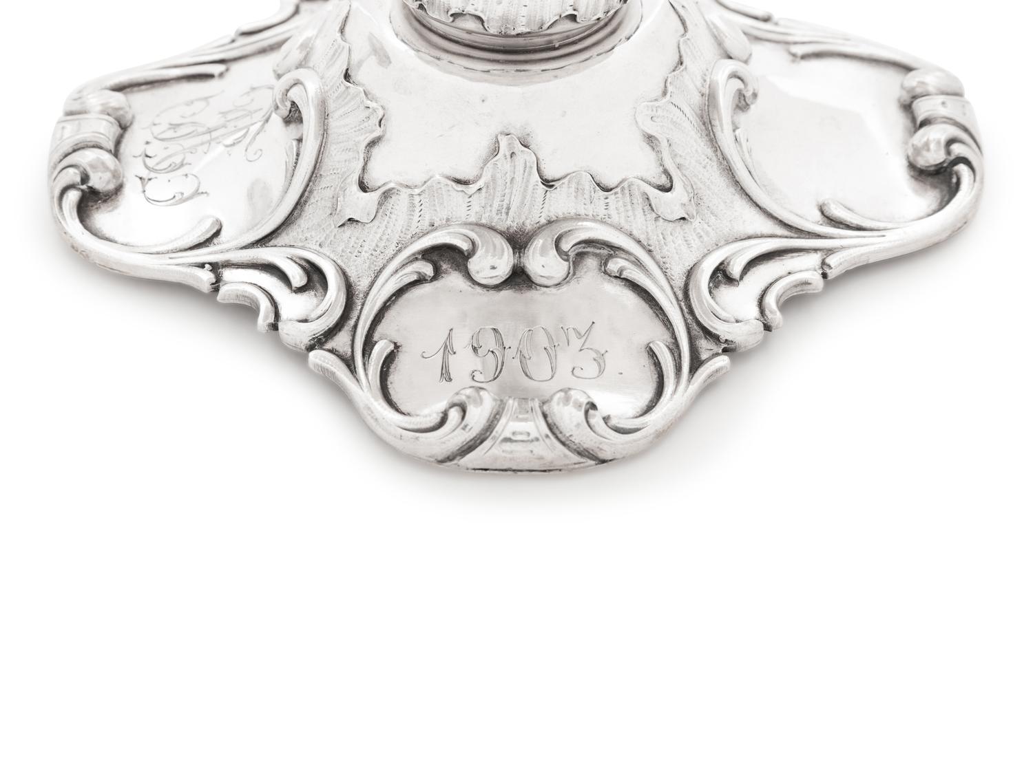 A Pair of Russian Silver and Parcel Gilt Compotes