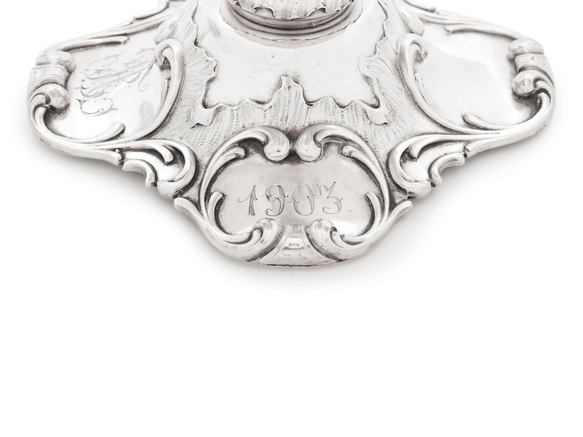 A Pair of Russian Silver and Parcel Gilt Compotes