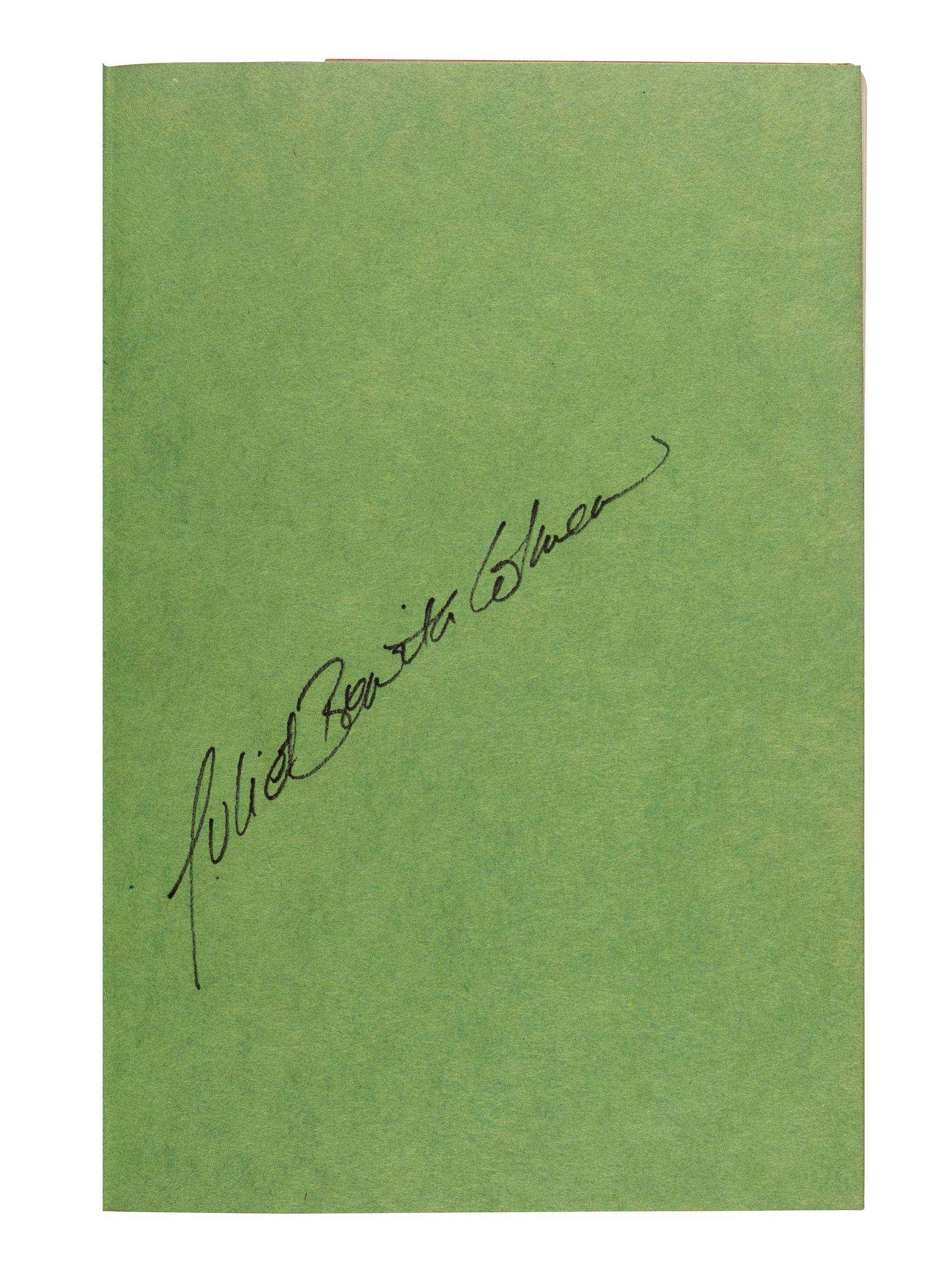 [HOLLYWOOD]. A group of 11 works, many with connections to film and entertainment, all SIGNED copies, comprising: