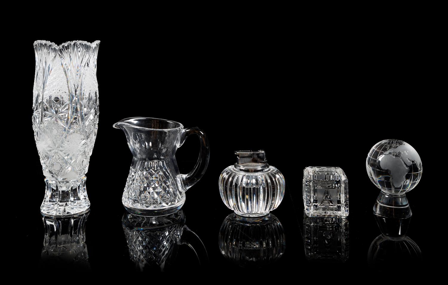 Waterford, a group of five cut glass table articles