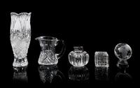 Waterford, a group of five cut glass table articles