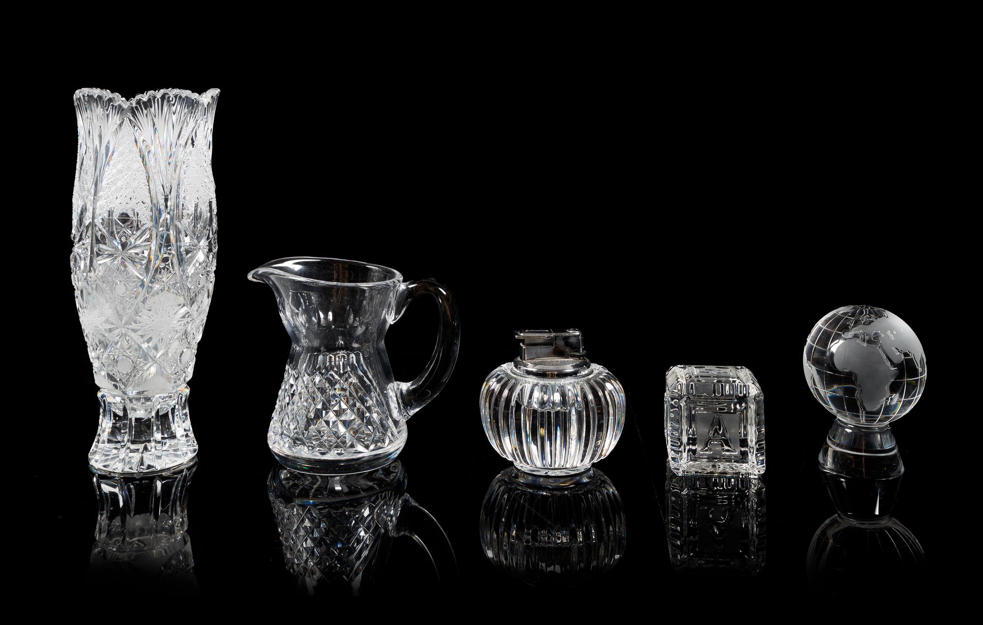 Waterford, a group of five cut glass table articles