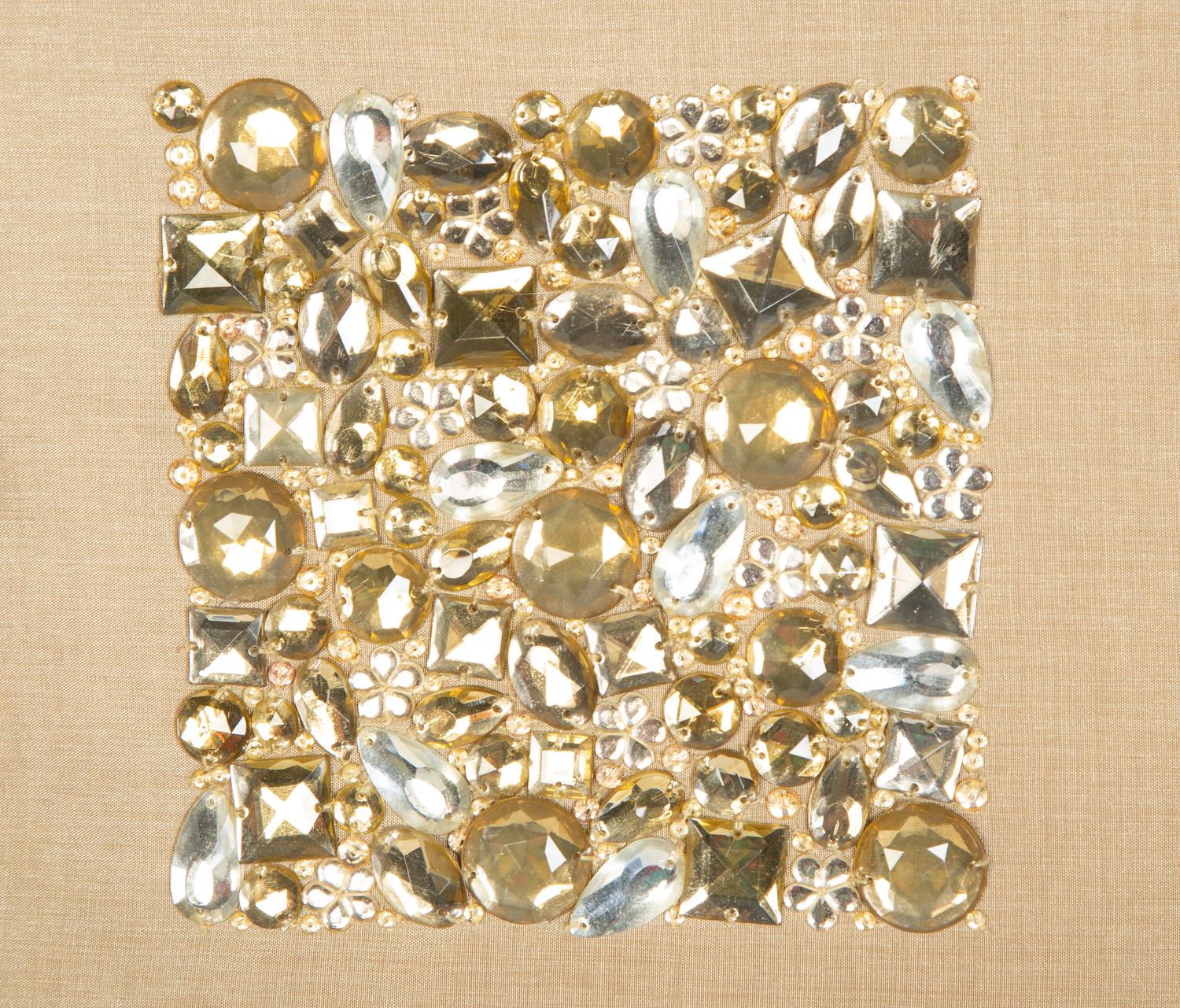 Two Jeweled Silk Pillows — 20th Century