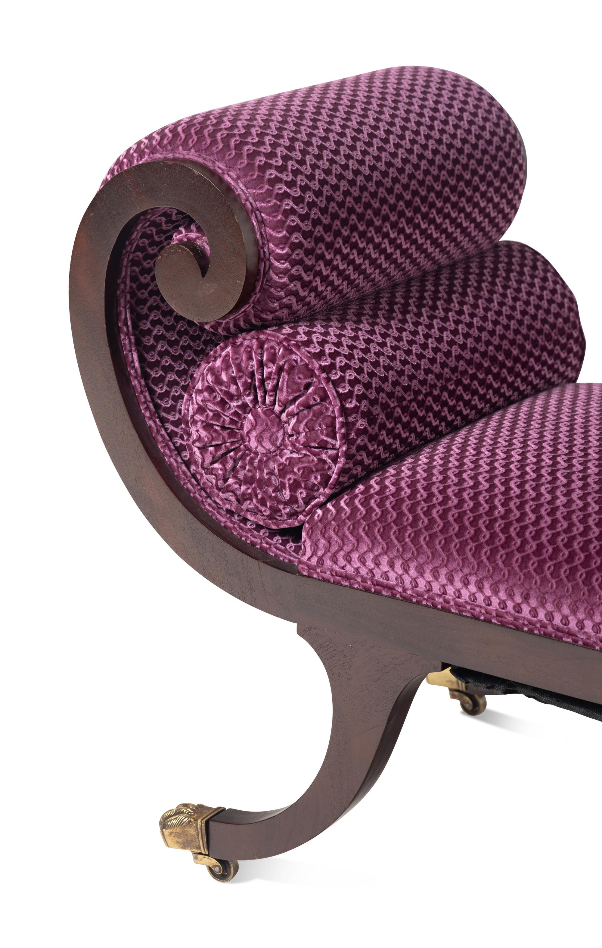 A Regency Style Mahogany Curule Bench