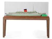 A Scale Model of the RMS Caronia Cunard Ocean Liner