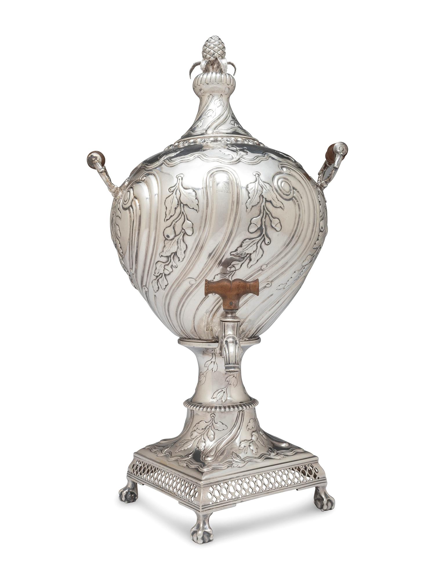 A Scottish George III Silver Tea Urn