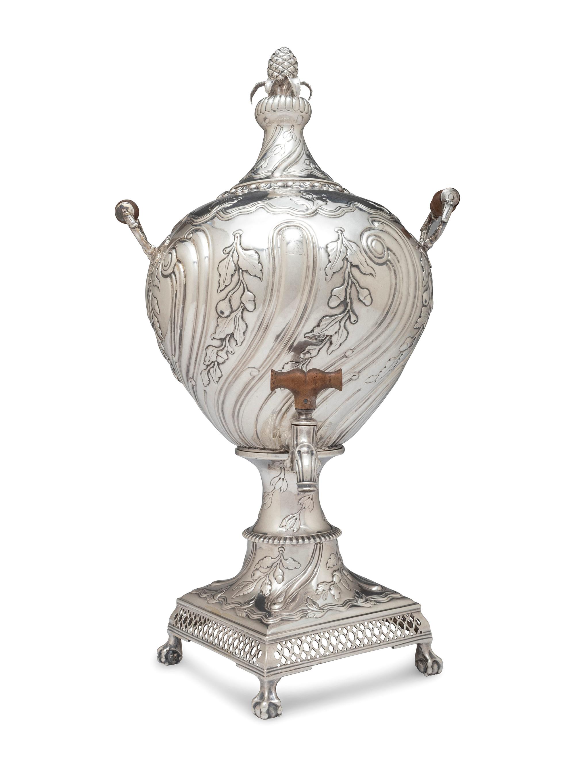 A Scottish George III Silver Tea Urn