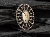 Sterling Silver Maskette Pin, 1988