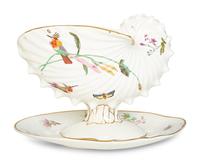 A Wedgwood Creamware Nautilus-Form Tureen and Seven Shell-Form Plates