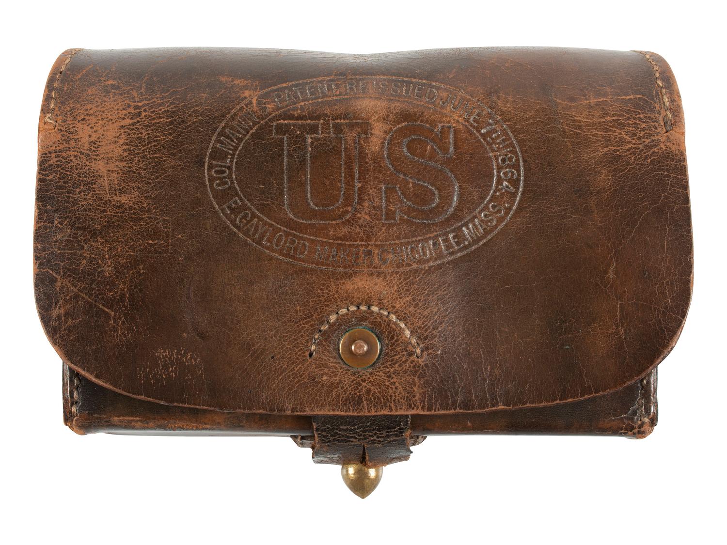 [CIVIL WAR]. Mann's Patent cartridge box by Gaylord, Chicopee, MA.
