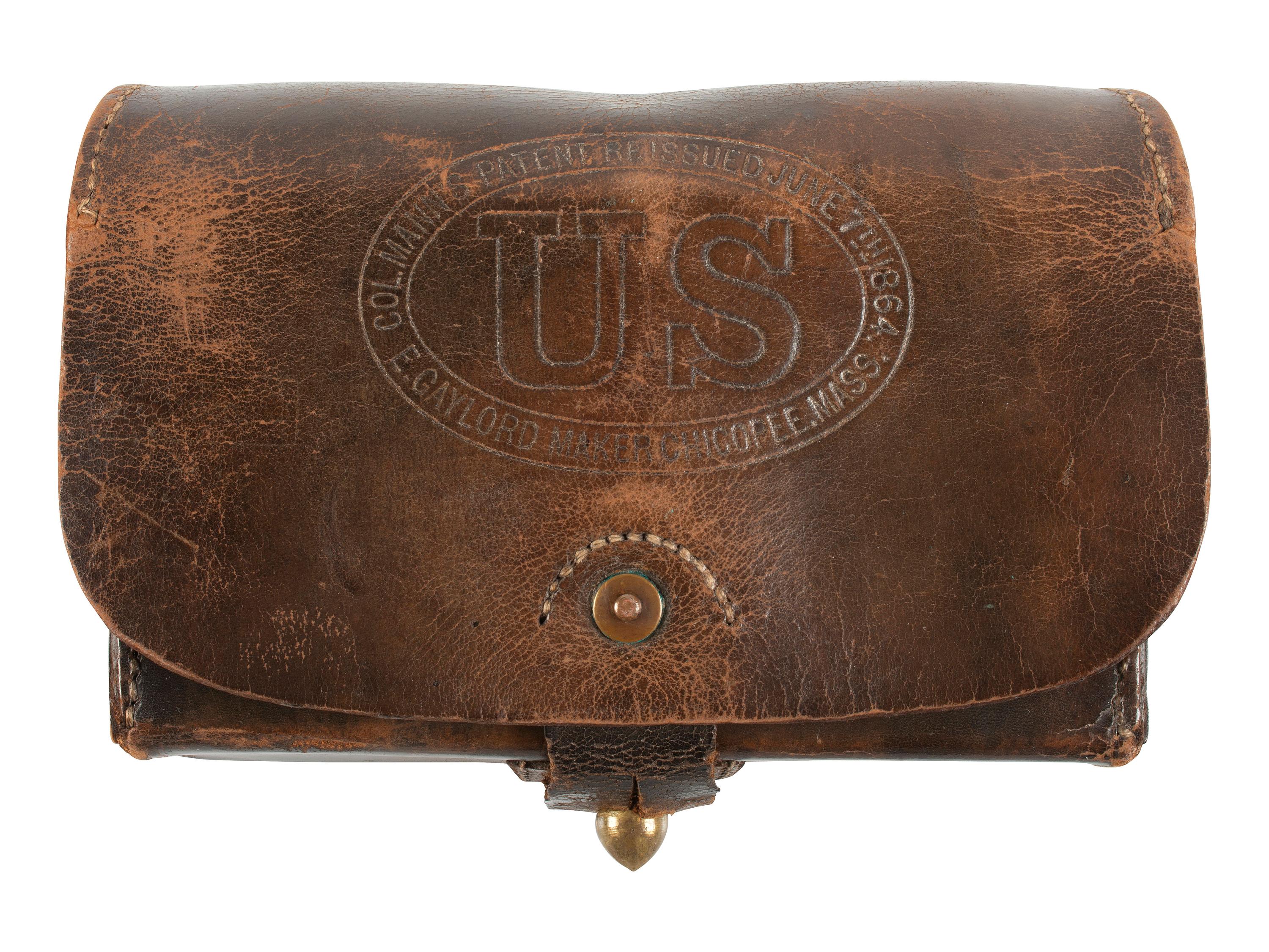 [CIVIL WAR]. Mann's Patent cartridge box by Gaylord, Chicopee, MA.