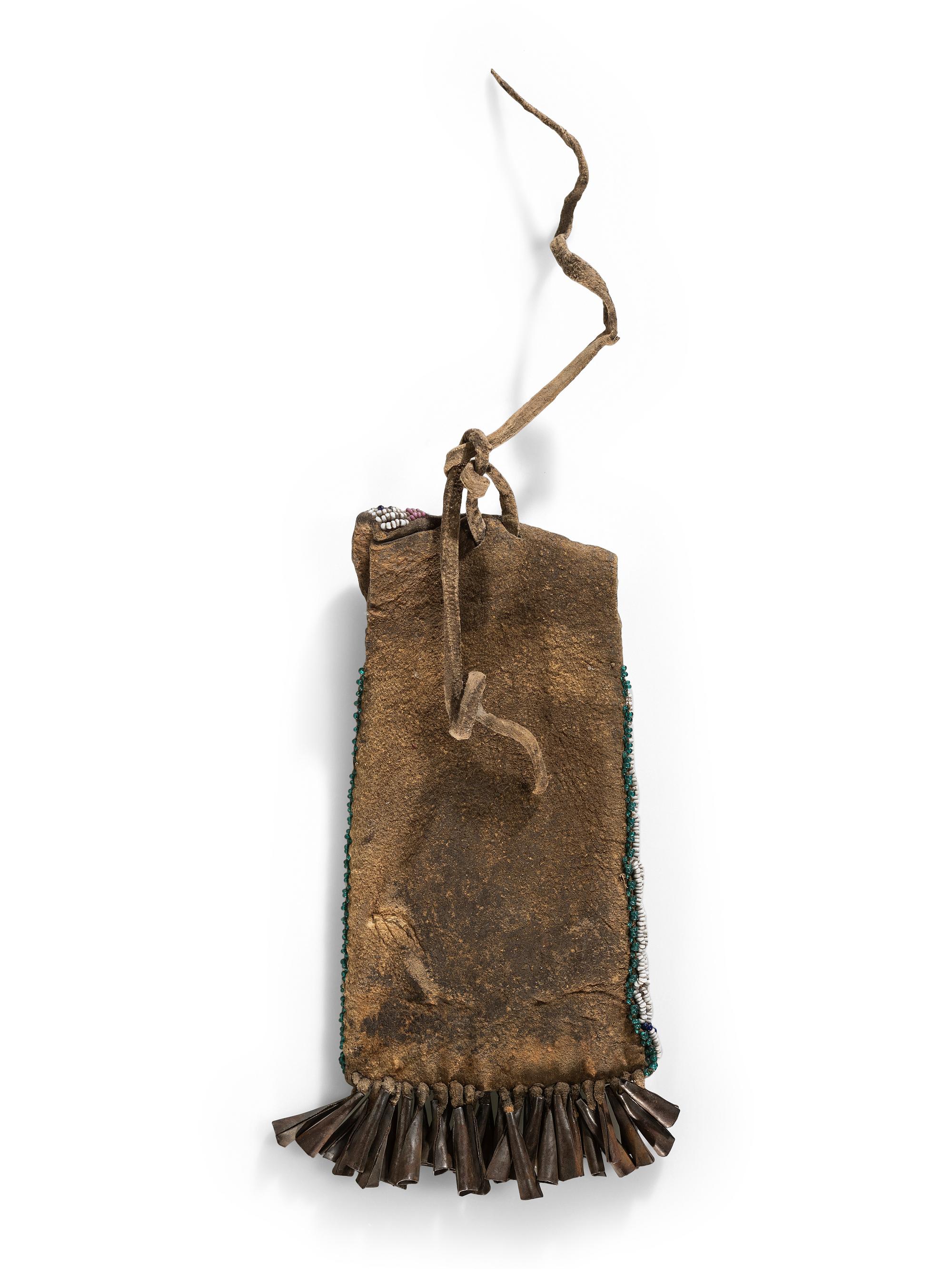 Southern Plains Beaded Hide Strike-a-Light Bag