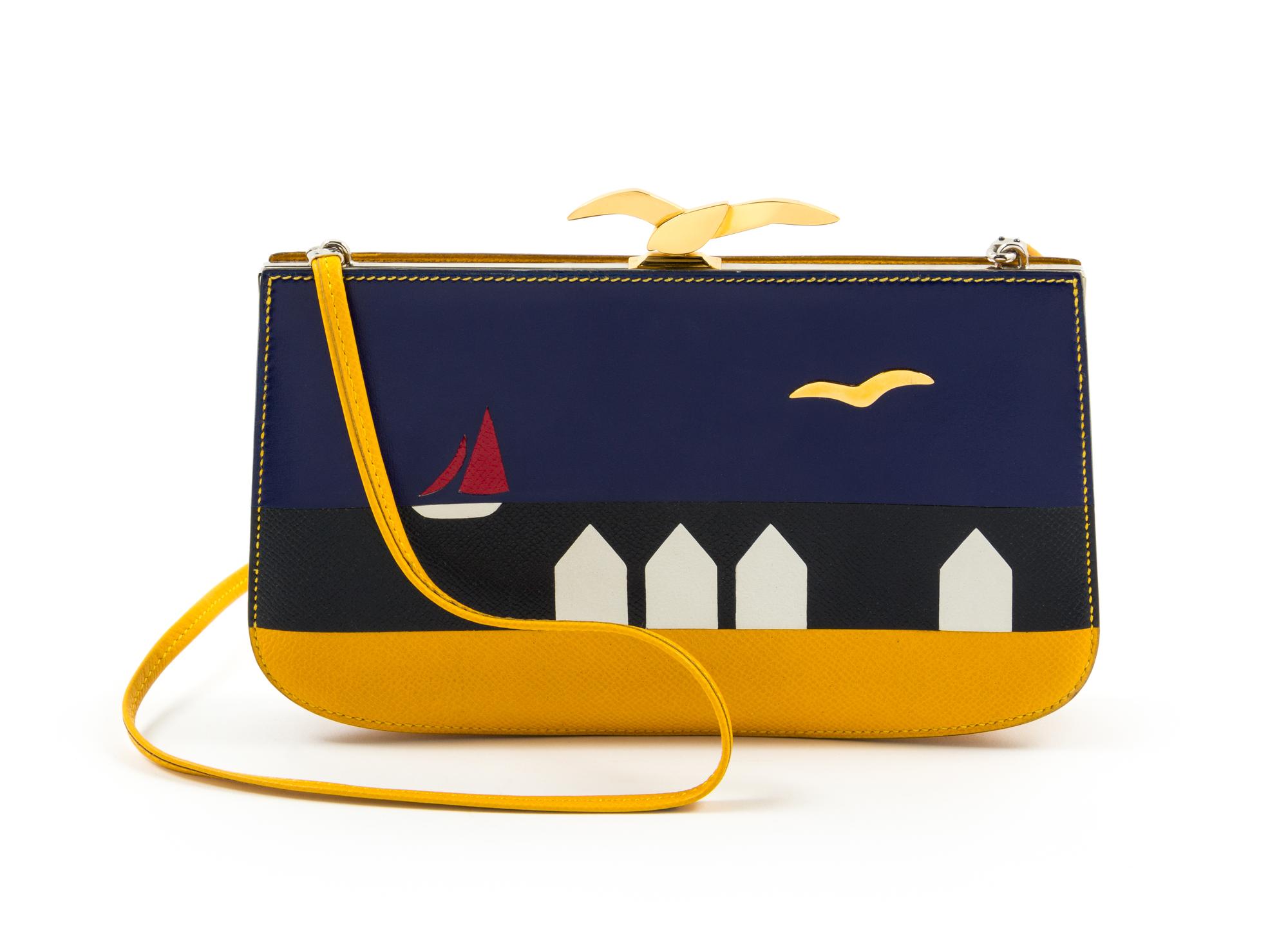 An Hermès Yellow Sac à Malice Bag, 9" x 5.5" x 2"; Strap drop: 17".