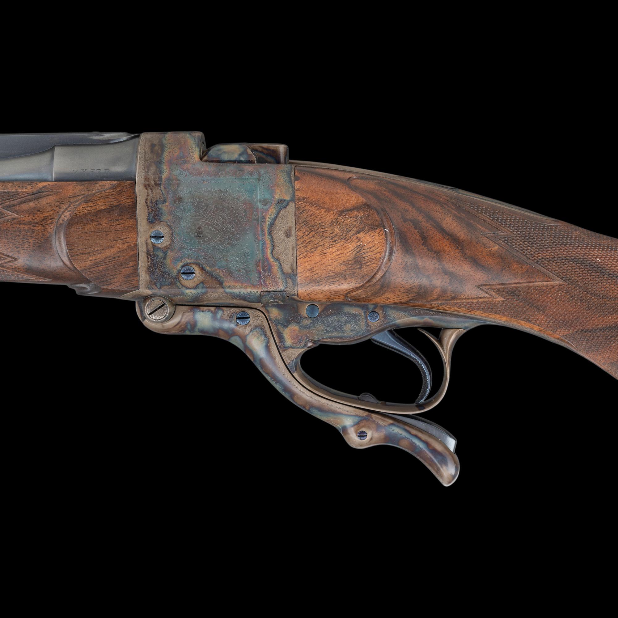 *George Gibbs Number 1 Farquharson Action Rifle in 7x57mmR Rebuilt by Stephen Heilmann and Darwin Hensley